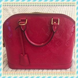 🎀Authentic Louis Vuitton Alma Vernis Pink Rose🎀